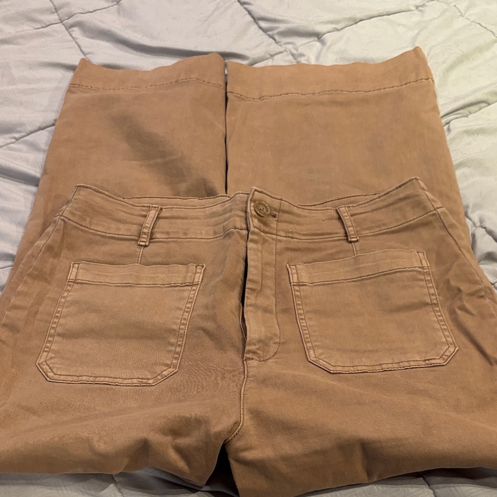 Women’s Bagatelle wide leg Tan Pants, size 12